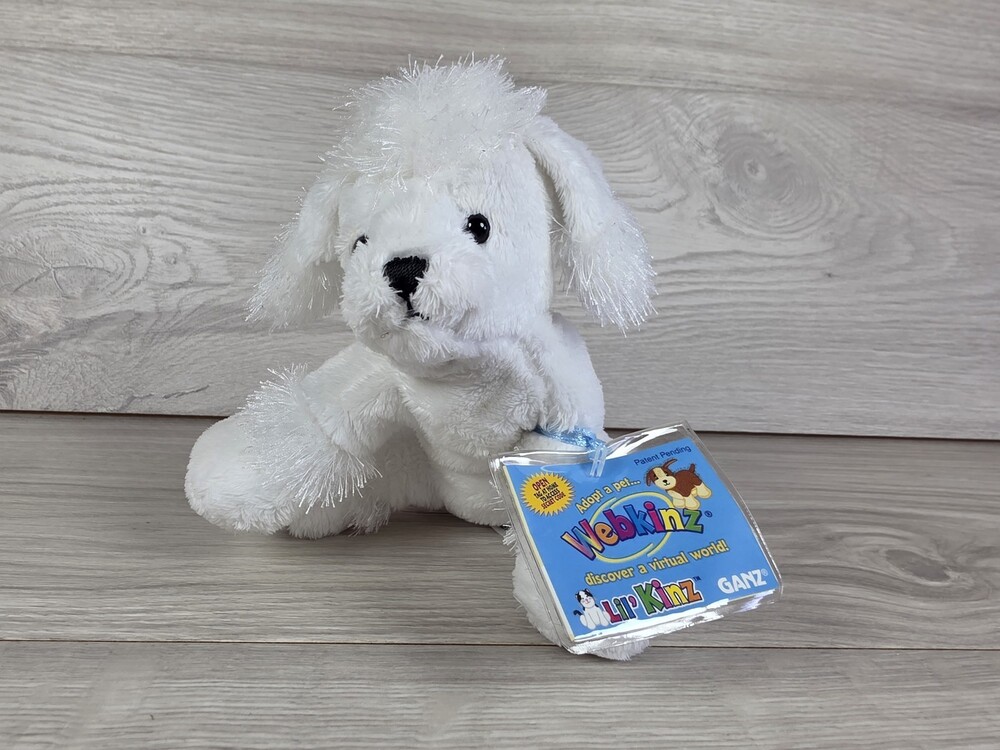 Webkinz Lil' Kinz Plush Dog 6" by Ganz Poodle White Tag w Code SU53